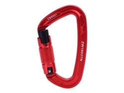 Clip De Escalada De Auto-bloqueio 25kn D Shape Vermelho