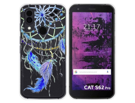 Carcasa CAT S62 Pro TUMUNDOSMARTPHONE Dibujos Transparente Multicolor