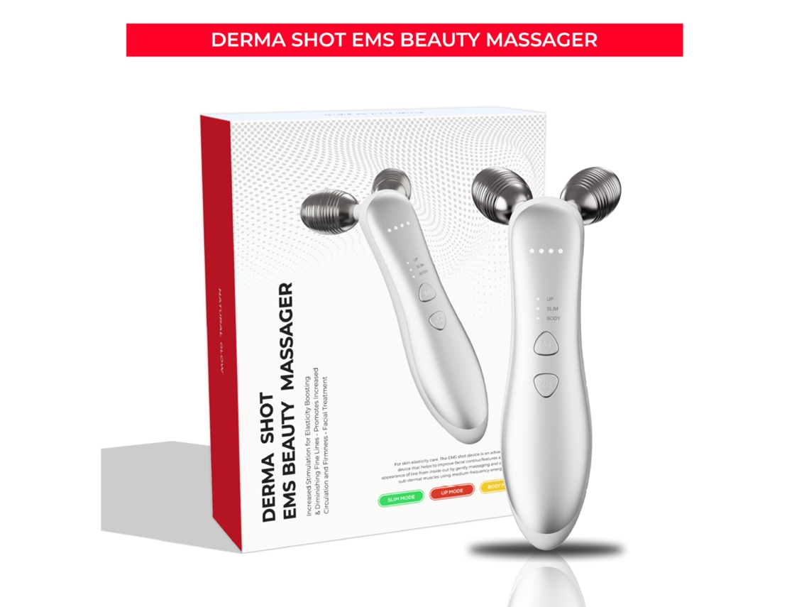 Masajeador facial de microcorriente con rodillos para adelgazar y moldear el rostro MDUG
