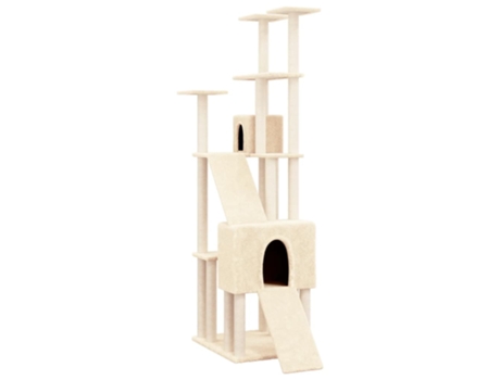 Rascador Para Gatos VIDAXL Con Postes De Sisal Crema 190 cm