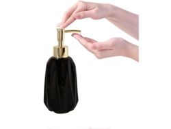 2026-linjou Dispensador De Jabón 10 Oz Refillable Con Bomba Para Cocina Y Baño Diseño Moderno (negro)