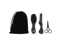 El kit incluye mascarilla, cepillo, tijeras, peine y estuche.