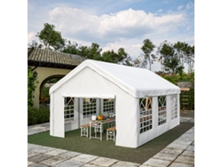 Carpa De Garaje De 4x6 M Con Puerta Enrollable Desmontable