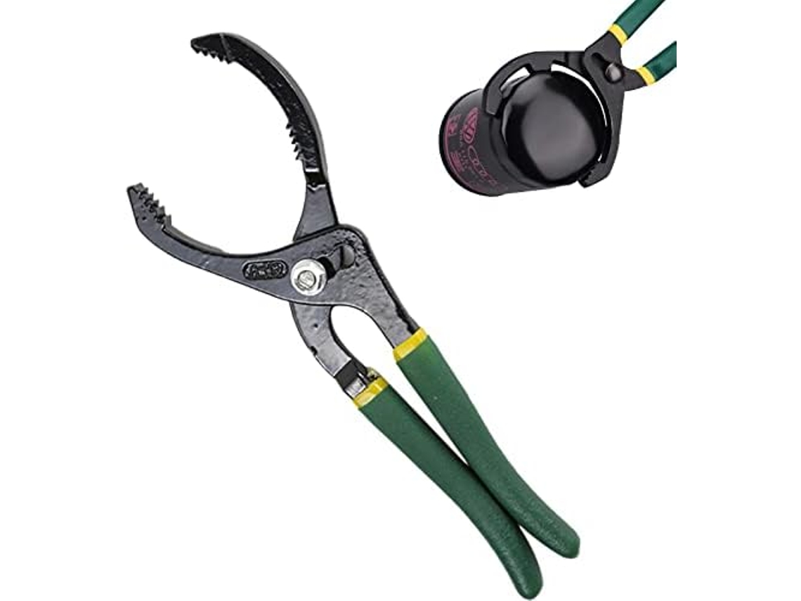 Llave profesional para filtros de aceite, diseño ergonómico, alicates ajustables para un ajuste rápido, agarre seguro, mangos suaves y antideslizantes.