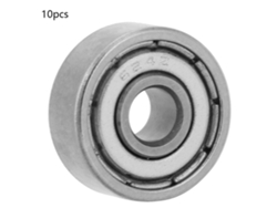 Rodamiento De Bolas Sellado, Doble Cara, Ranura Profunda, Acero, 10 Unidades, Diámetro Interior 3/4/5/6 Mm, Diámetro Exterior 10/13/16/19 Mm
