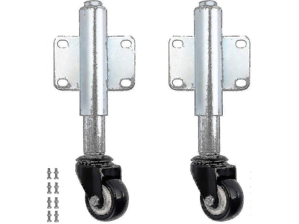 Rueda Deslizante Puerta 6cm, Caster Suspensión Extensión, Soporte Puerta Jardín Madera, Cerca Patio, Carga 50kg