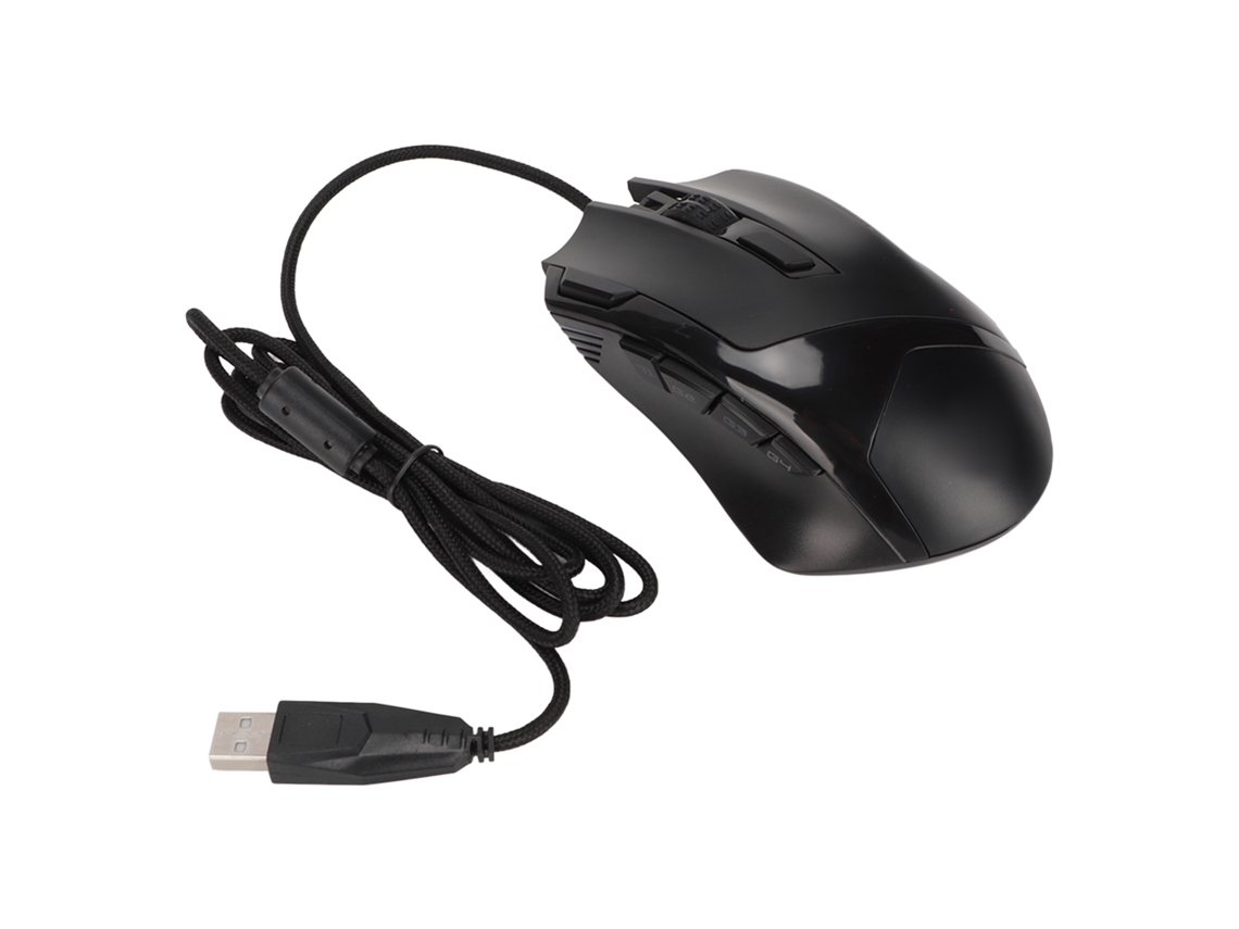 Mouse Com Fio Para Jogo Rgb 6 Níveis De Dpi Ajustáveis 7200dpi Alta Precisão Para Desktop Notebook