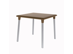 RESOL NEW FLASH Mesa Cuadrada Interior Exterior 90x90 Chocolate