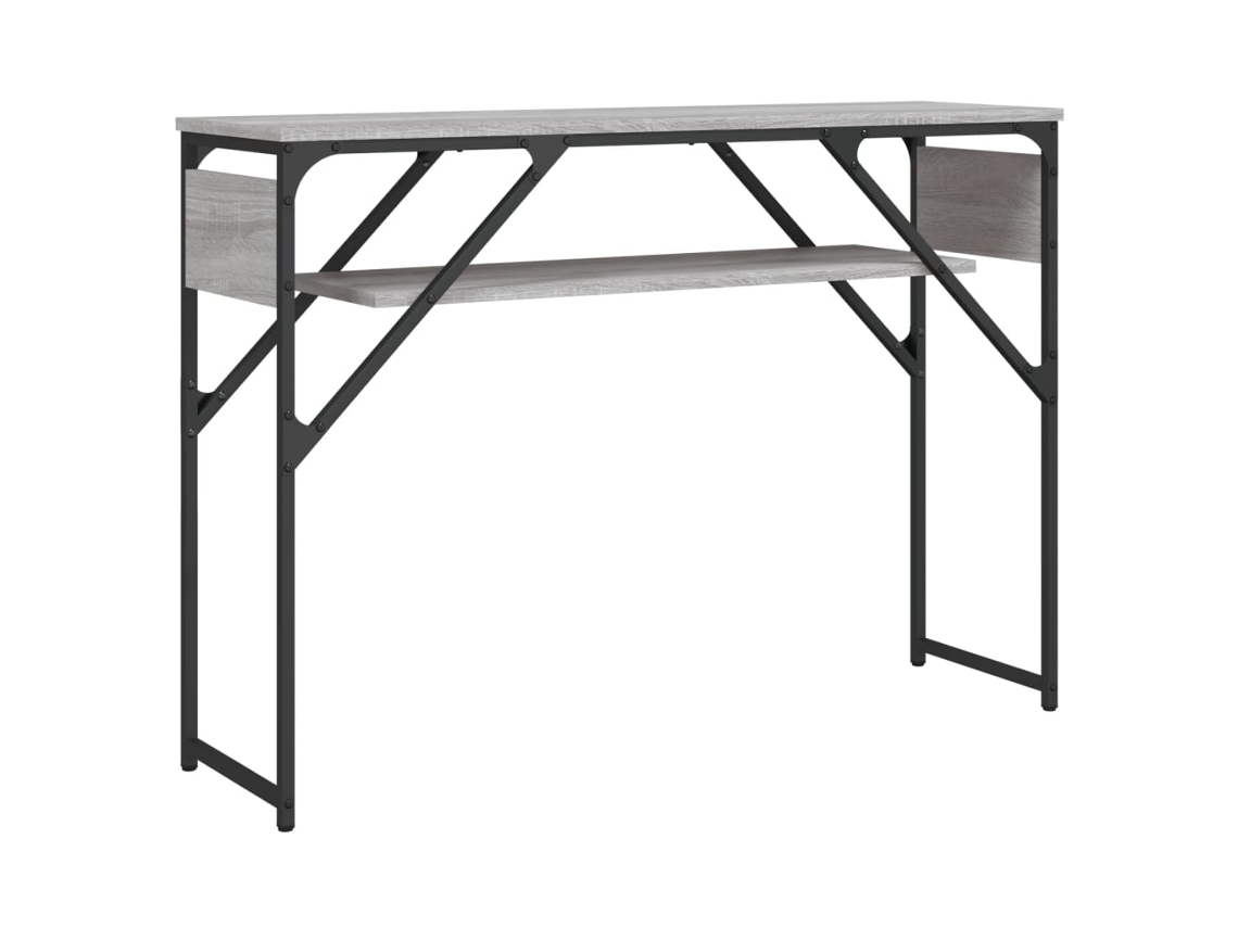 Maison Exclusive - Mesa Consola Estante Madera Ingeniería Sonoma Gris 105x30x75 Cm