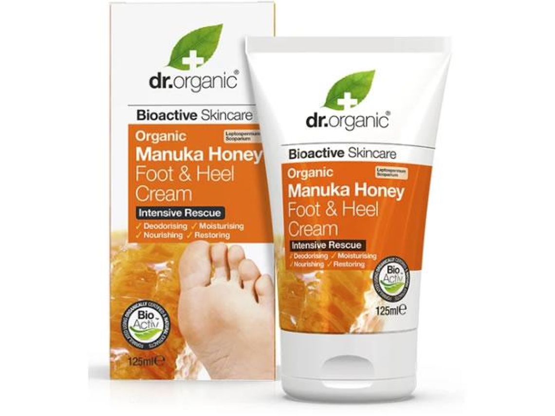 Crema de Pies DR. ORGANIC y tacones Miel de Manuka Bio (125 ml)