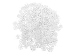 200 Rodajas De Madera Blancas Con Forma De Copo De Nieve De 20-35 Mm Para Decoración Navideña Diy.