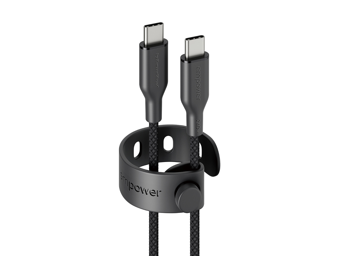 Cable PANZERGLASS Empower Racing (240 W - 1,2 m - Negro)