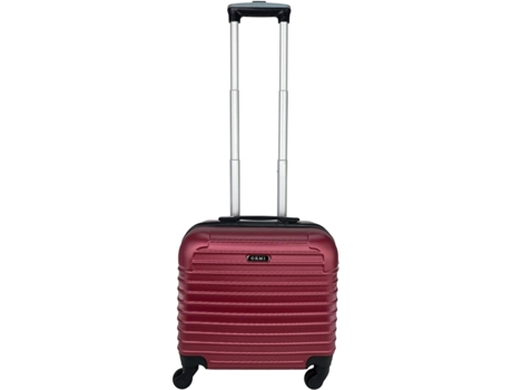 Maletin Maleta Trolley Equipaje de Mano con 4 Ruedas giratorias Compartimiento Comercial piloto (Rojo Granate) COSHANO