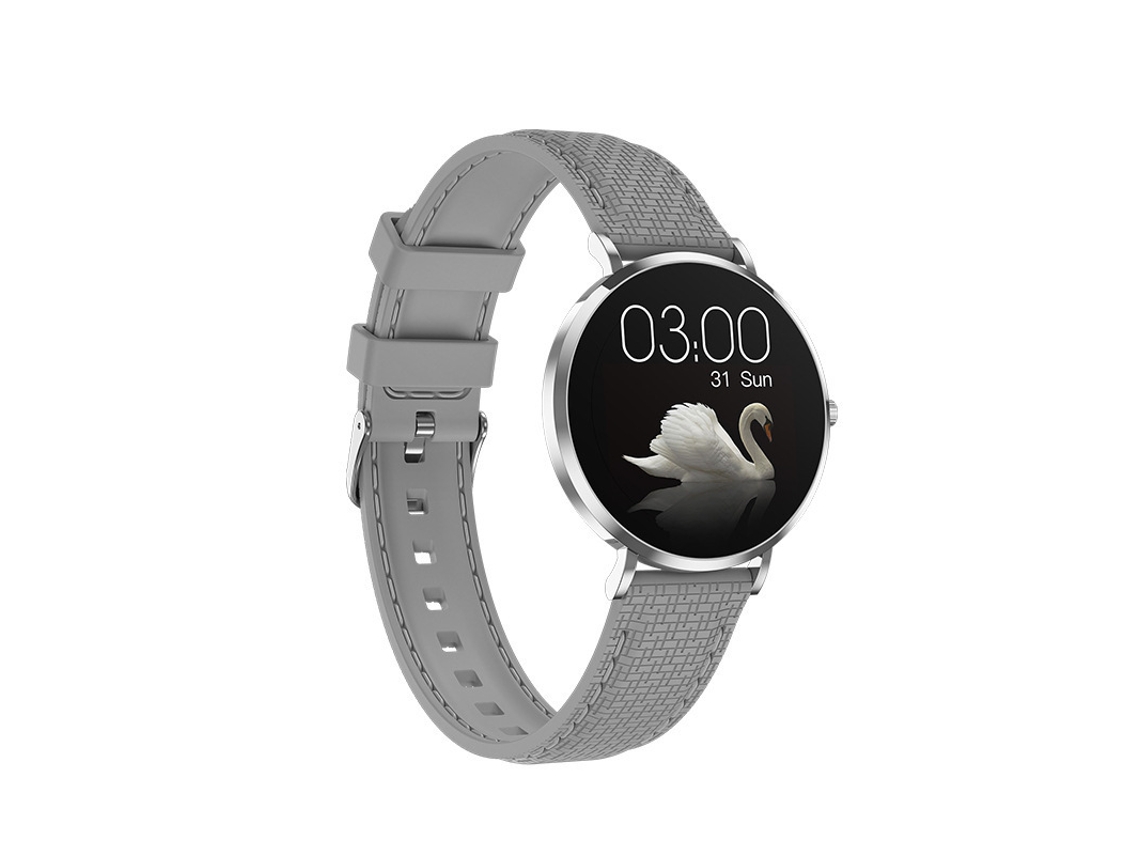 Yizhood T8 Ultra Smartwatch AMOLED de 1,19'' con diseño ultrafino y 3 correas – Plateado
