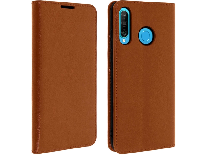Funda Huawei P30 Lite AVIZAR Wallet Marrón