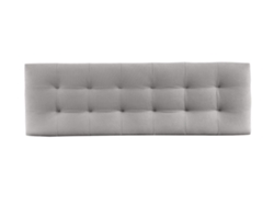 Cabecero Tapizado VERSALLES para Cama 120 ado Microfibra AquaClean Gris ( 145 x 50 x 7 cm)