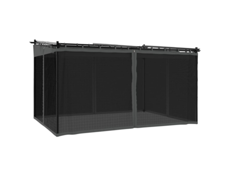 Cenador VIDAXL Antracita Acero (4x3 m)
