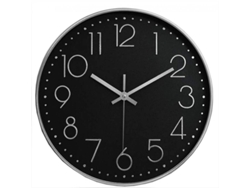 2026-reloj De Pared Silencioso 12 Pulgadas Grande No Tiqueo Para Cocina Sala Dormitorio Wmr Plata