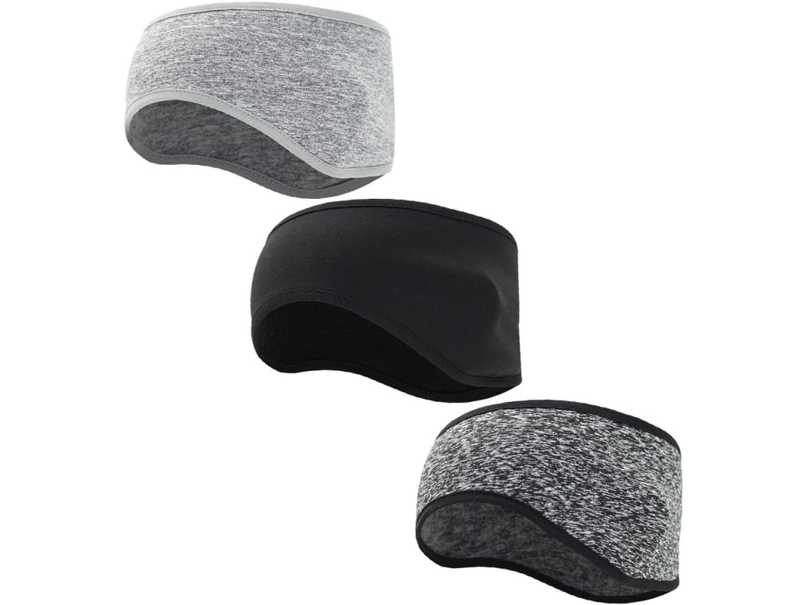 Juego de 3 protectores auditivos para la cabeza, ideales para deportes de invierno.