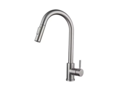 (Caqui) Grifo monomando con caño extensible, para mezclar agua caliente y fría.