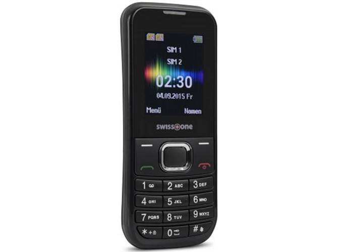 Teléfono móvil SWISSTONE SC 230 Senior (1.77'' - 2G - negro)