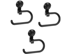 Juego de 3 soportes para papel higiénico con ventosa CHABERLU
