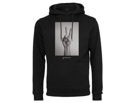 Sudadera con Capucha MISTER TEE Peace Sign Negro (XL)