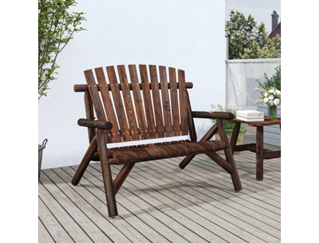 Banco De Jardín VIDAXL Marrón Madera