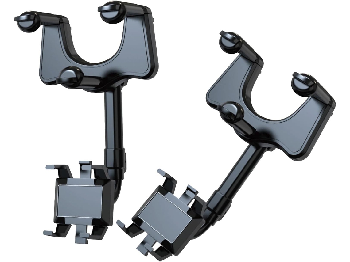 Soporte Ajustable Para Teléfono Móvil Para Espejo Retrovisor, Juego De 2, Soportes Giratorios De 360°.