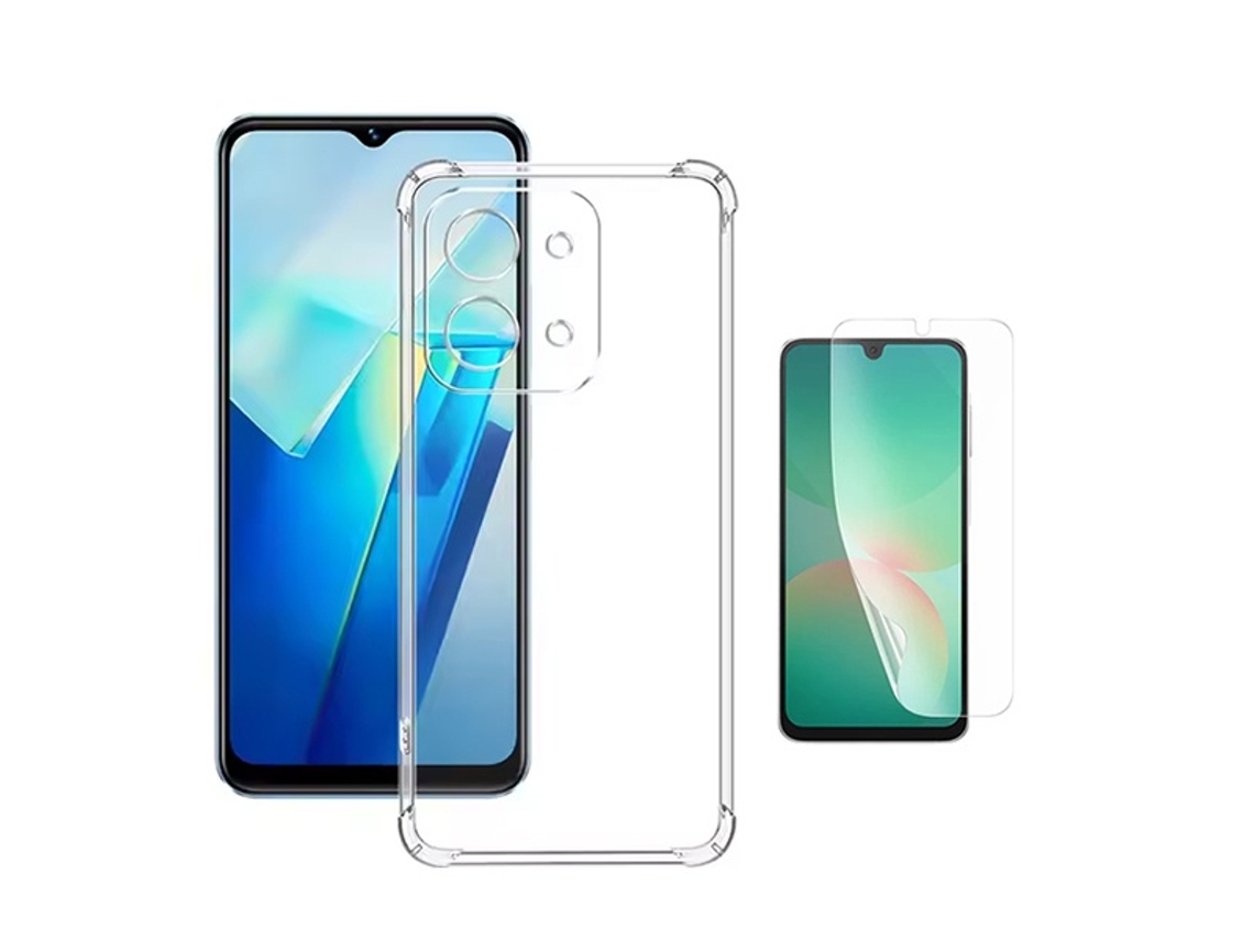 Kit Funda Superprotect Antichoque Film Delantero De Hidrogel Phonecare Para Xiaomi Poco C85 - Transparente