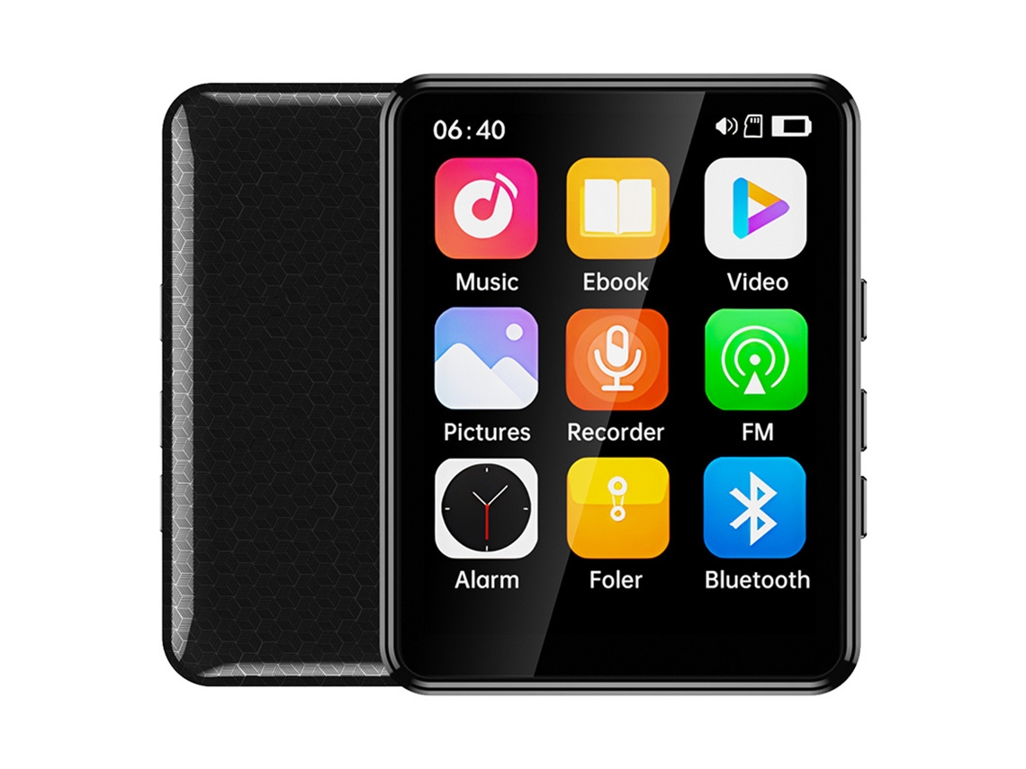 Reproductor MP3/MP4 Bluetooth 2.4 de 64 GB (formato completo)