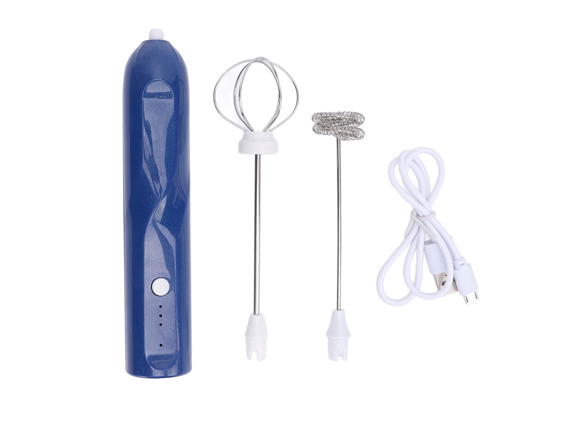 Espumador De Leche Portátil Recargable Con 2 Accesorios, Batidor Eléctrico Para Café Y Huevos.