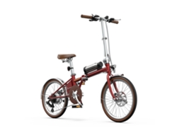 Bicicleta Eléctrica Onesport Ot02 Pro - Motor 250w Batería 36v5.2ah Neumáticos De 20'' Frenos De Disco Mecánicos - Rojo