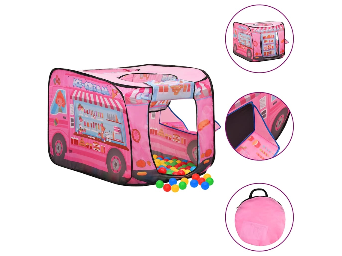 Tienda de juegos para niños 70x112x70 cm Rosa Wsd260038 Lovely Home