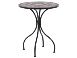 Mesa de jardín BELIANI Cariati de Hierro Negro 60x60x73