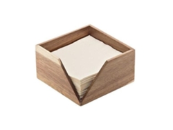 Leone Servilletero En Madera De Acacia 14x14x10 Cm