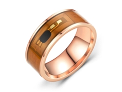 Anillo inteligente con chip NFC en acero inoxidable, diseño de doble dragón con gotero, ideal para regalar. Nostalgia88 (bosaid)