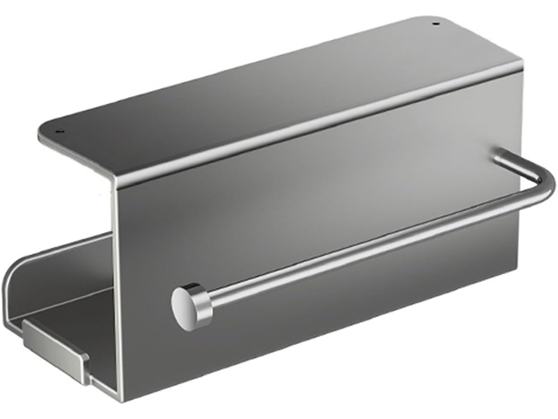 Soporte Adhesivo De Acero Al Carbono Para Toallas De Papel, Para Montaje En Pared, Ideal Para Guardar En La Puerta Del Armario.