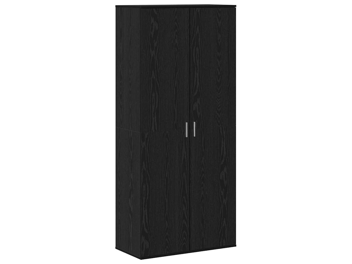 Aparador alto Roble Negro 80 x 39 x 178 cm Madera Procesada