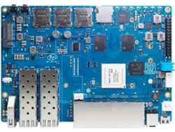 Para La Placa De Desarrollo Del Enrutador Banana Pi-r4 4gb Ram Mt7988a Con 2 Sfp De Alto Rendimiento De Código Abierto