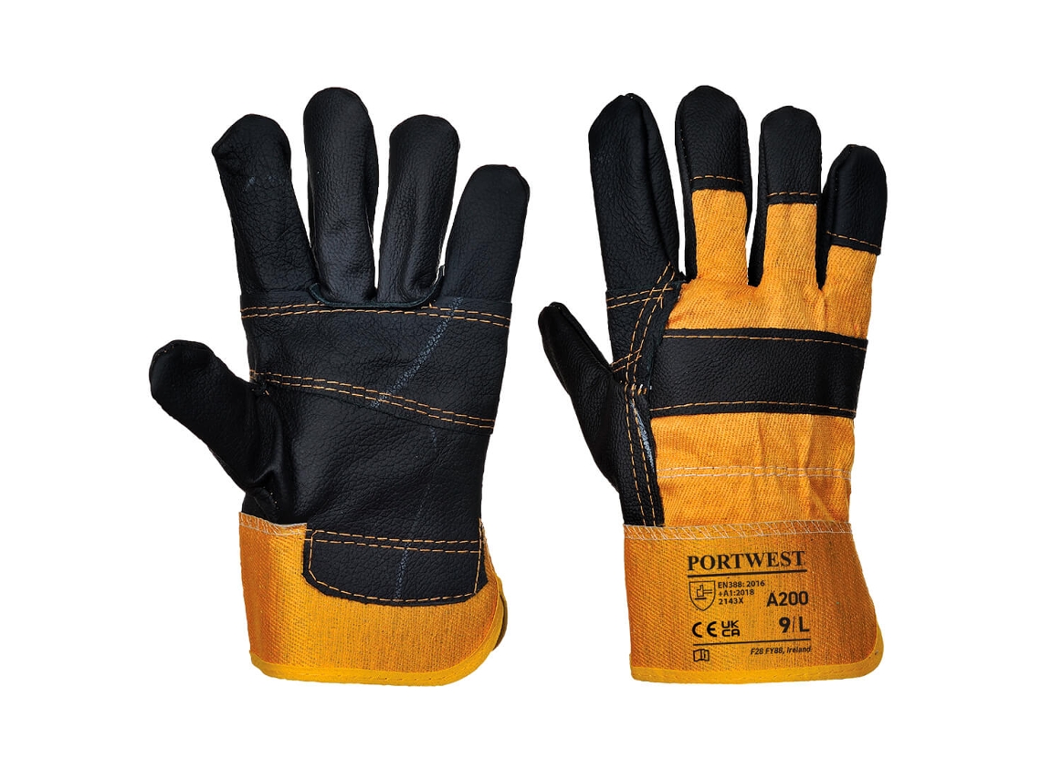 Guante De Piel Furniture - Protección Y Estilo En El Trabajo Amarillo / Xl