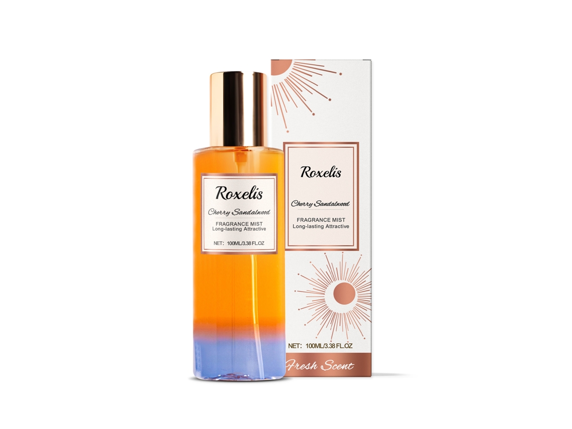 Perfume corporal romántico de cereza y sándalo