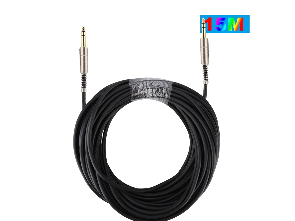 Cable de audio LAXISCREED de 15 m, 6,35 mm, macho a macho