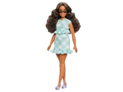 Barbie Fashionista Vestido a cuadros verdes Mattel Fbr37/hyt96