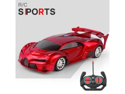 Coche RC 1/18 con luz LED, control remoto de 2,4 G, vehículo deportivo de alta velocidad para niños y niñas, Aeuzwr