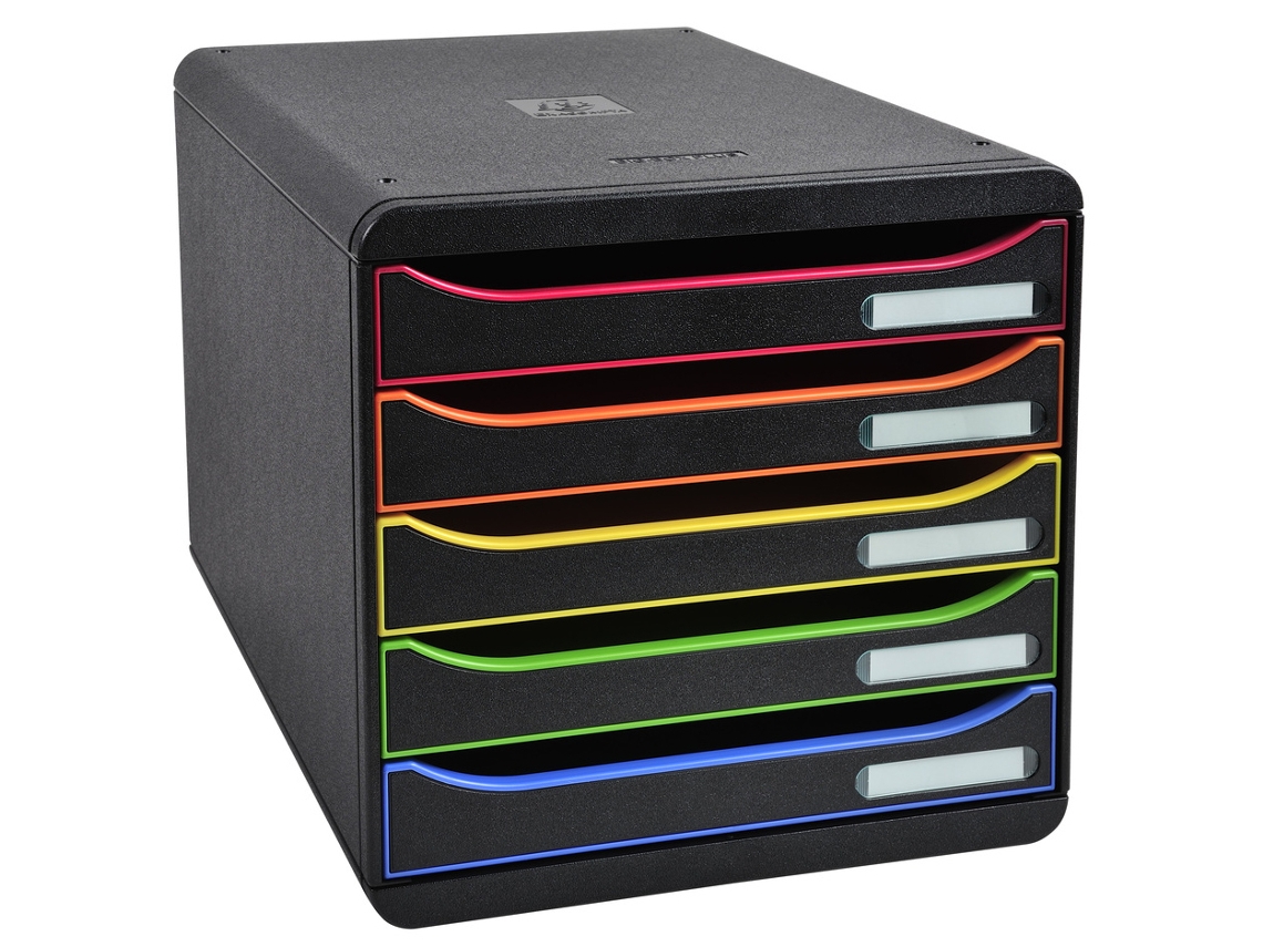Caja de Gaveta EXACOMPTA Big-Box Plus 5 Gavetas Arlequín