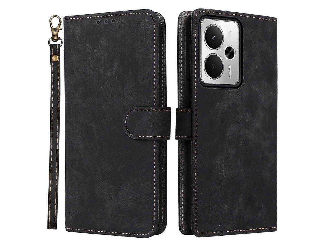 25-26 For Realme 14t 5g/ 14 5g Case Wallet Pu Leather Cover Stand With Strap