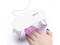 Lâmpada Uv Led Para Unhas - Secador De Gel Portátil, Mini Lâmpada Uv De 6w, Ferramenta Profissional Para Arte Em Unhas (branca) 2025