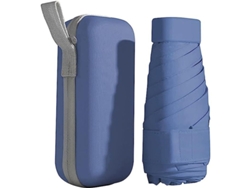 Paraguas Pequeño De Viaje Con 6 Varillas, Ligero, Compacto, Impermeable, Resistente Al Viento Y A Los Rayos Uv.