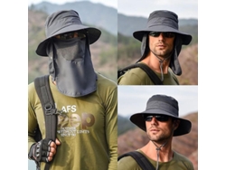 Gorra De Pescador Multifunción Para Hombre Verano Protección Solar Escalada Pesca Turismo Beige Ltd Beige
